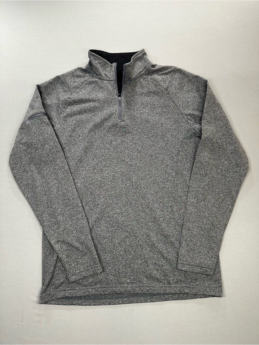 UNRL Quarter Zip Pullover, Activewear Long Sleeve Shirt - Mens Small